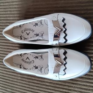Callaway Woman Koto Moccasin Kilt Golf Shoe Sz 5.5